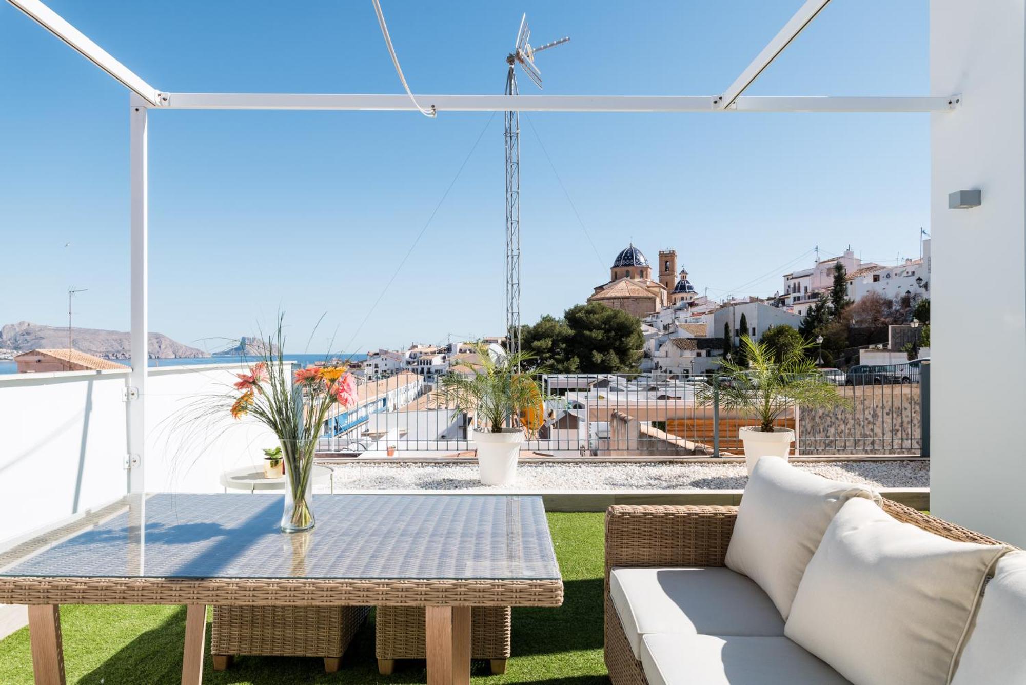 Atico Vistas Al Mar, Terraza, Piscina Y Parking By Vero ألتيا المظهر الخارجي الصورة